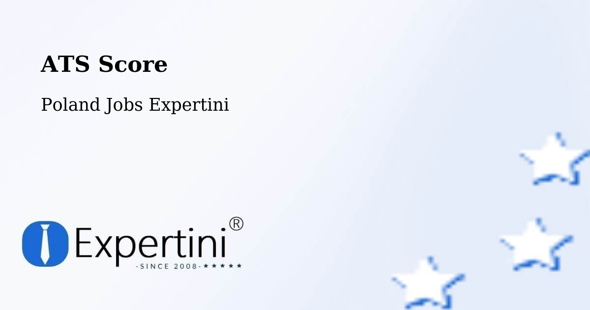Resume ATS Score & Job Description Match Tool – Krobia - Poland Jobs Expertini